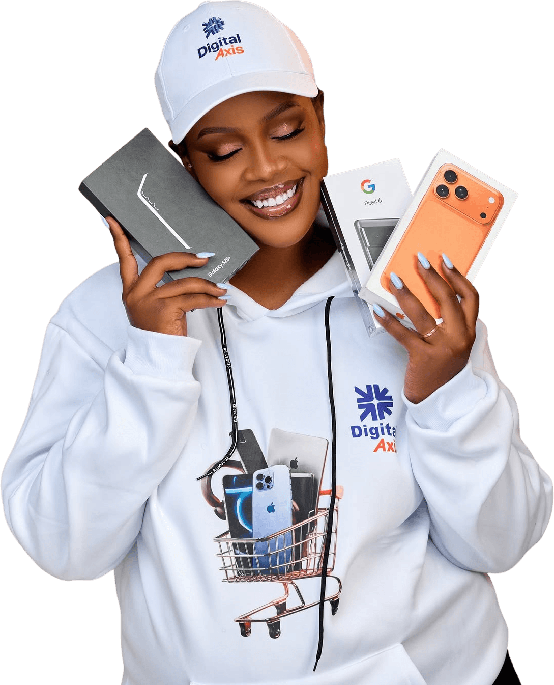 Digital Axis customer with the latest phones