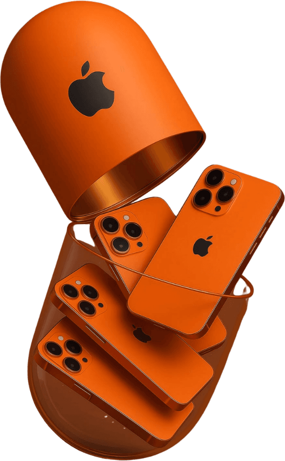 Phones in a stylized case